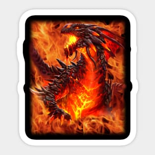 Flames of Destruction Sticker